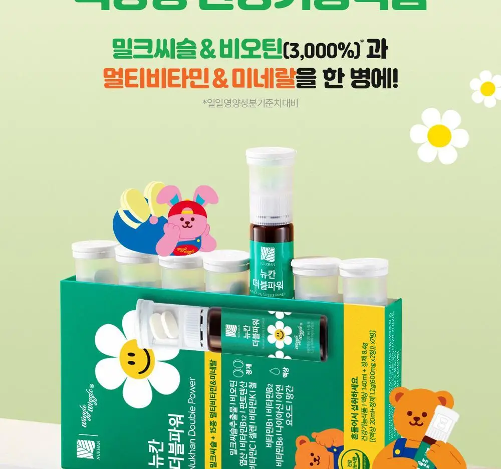 뉴칸X위글위글 더블파워 밀크씨슬+멀티비타민 7개입/30개입 (7일분/30일분) 상세페이지 2