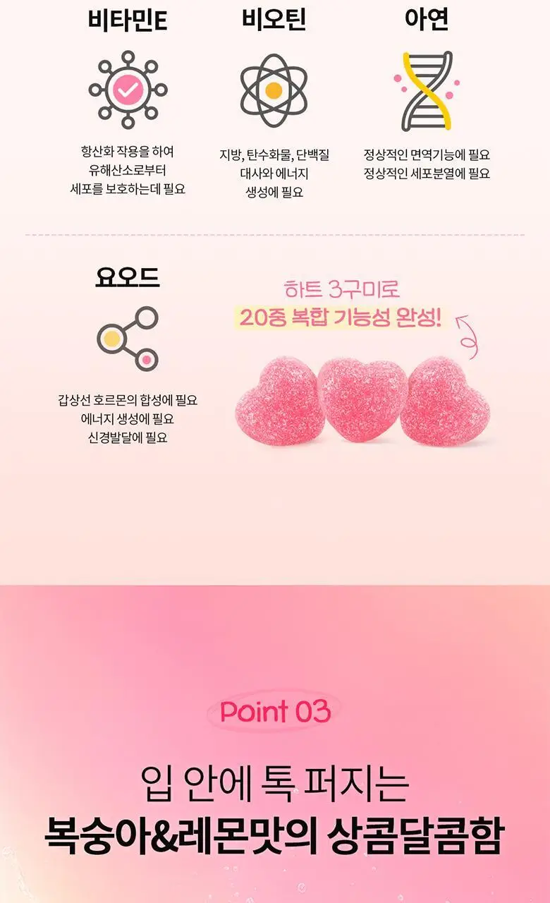닥터브라이언 피치레몬맛구미 멀티 비타민 100구미 (33일분) 상세페이지 18