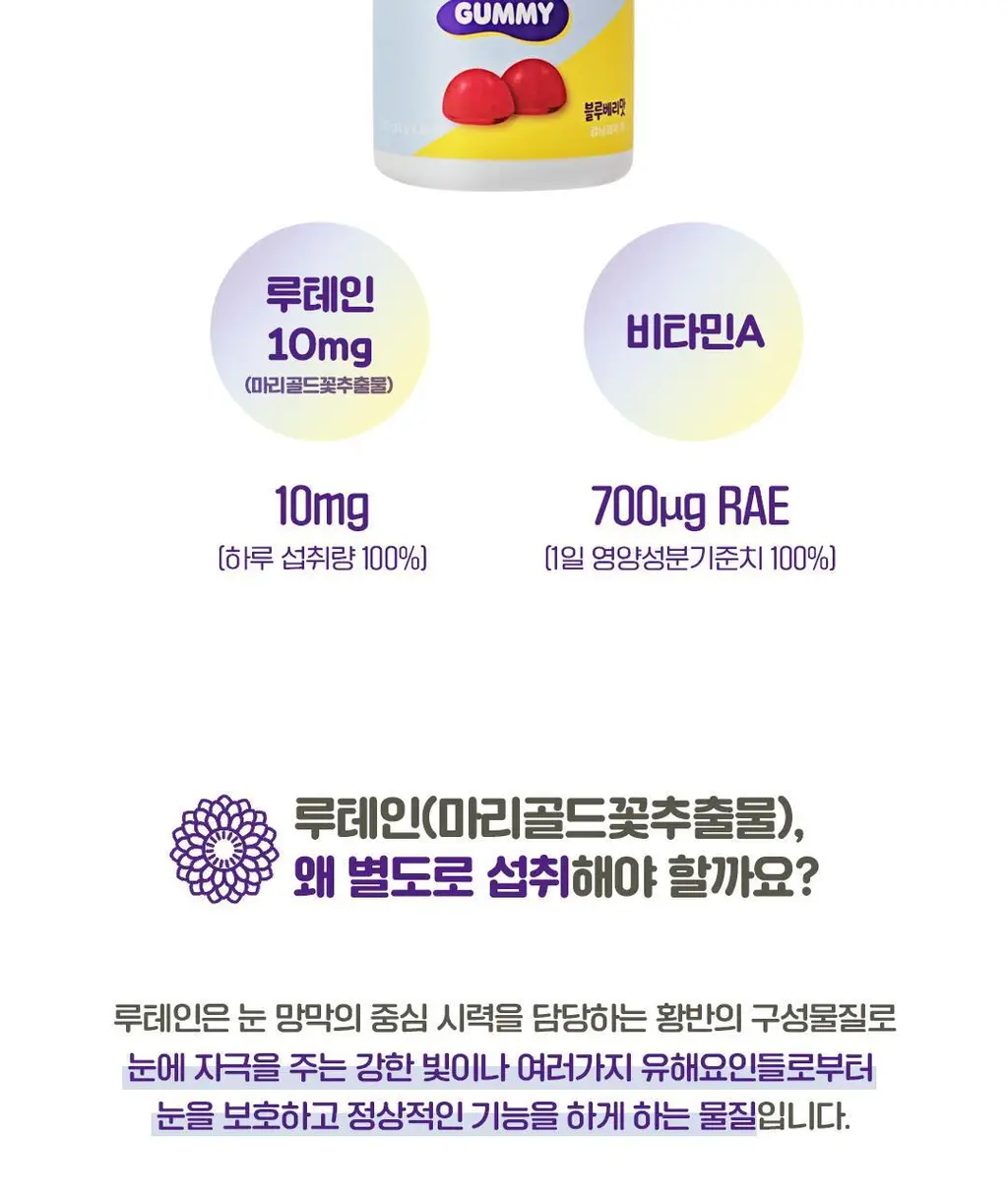레모나 루테인+비타민A 구미 60구미 (30일분) 상세페이지 5