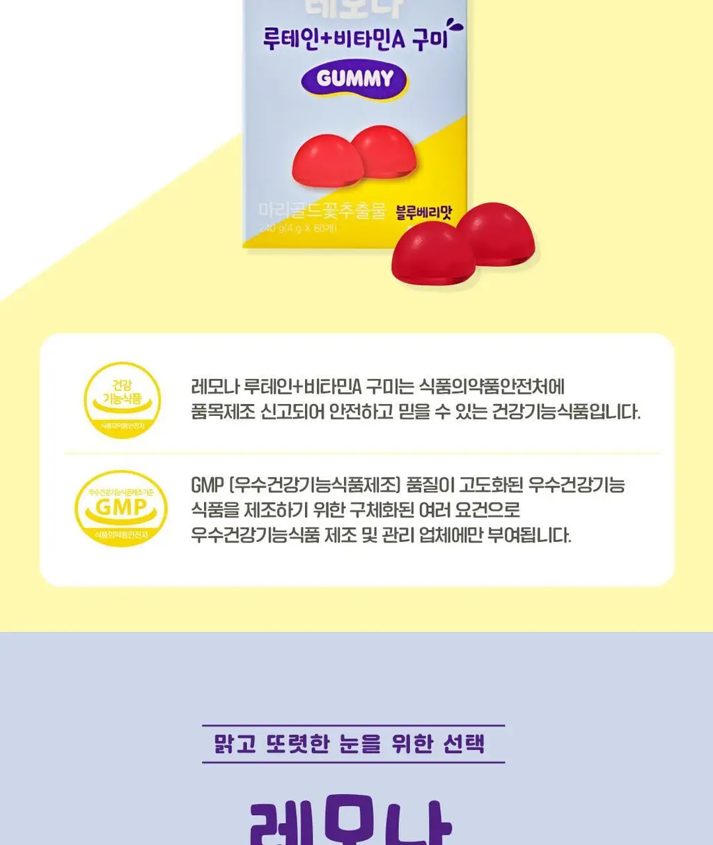 레모나 루테인+비타민A 구미 60구미 (30일분) 상세페이지 12