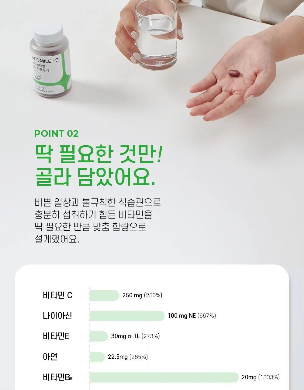 애드마일스 멀티비타민 에스피포뮬라 60정 (2개월분) 상세페이지 4