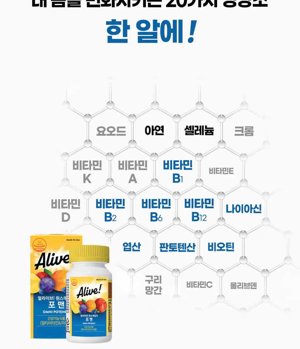 얼라이브 원스데일리 포 맨 60정 (2개월분) 상세페이지 8