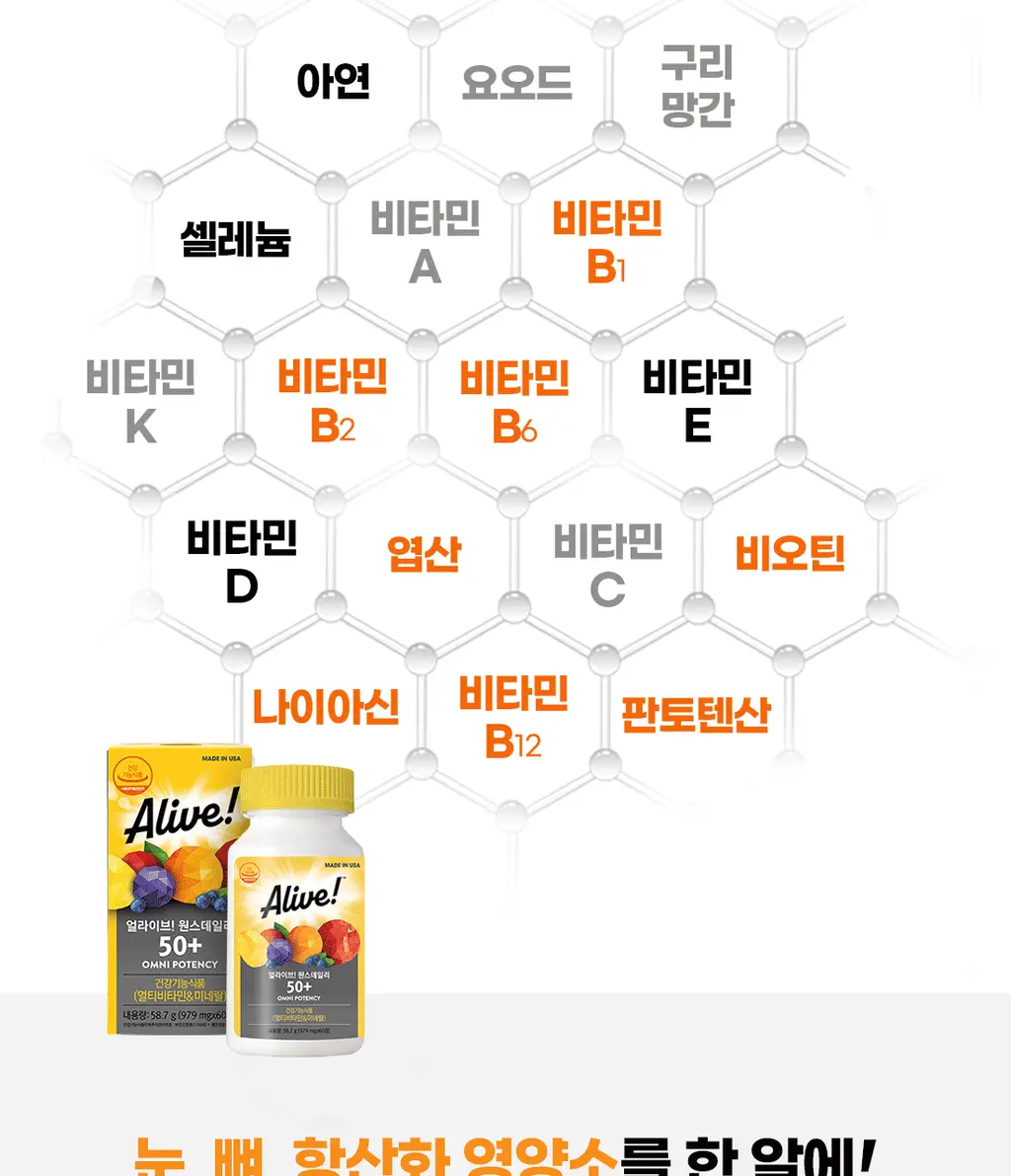 얼라이브 원스데일리 50+ 60정 (2개월분) 상세페이지 12