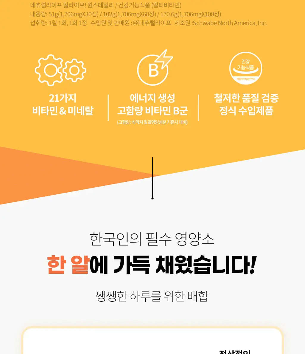 얼라이브 원스데일리 60정 (2개월분) 상세페이지 3