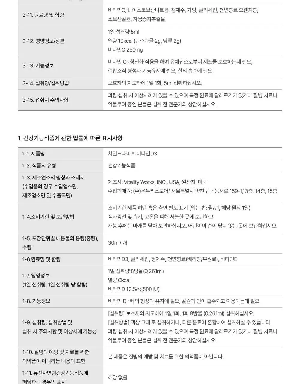 차일드라이프 비타민 D3 30ml 상세페이지 35