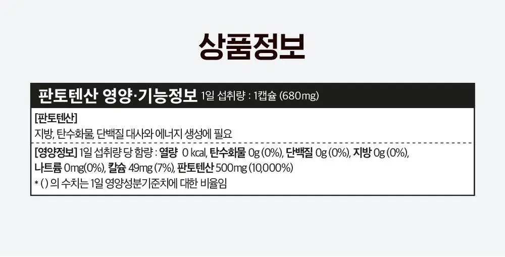 자로우 판토텐산 B5 100캡슐 (100일분) 상세페이지 25