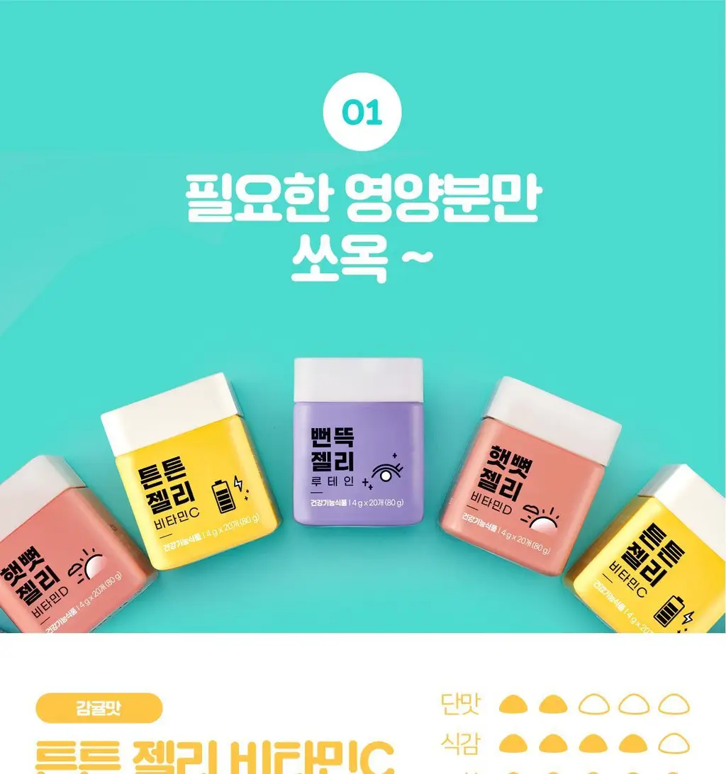 니몸내몸 영양젤리 멀티비타민 구미 모음(비타민C, 비타민D, 루테인, 멀티비타민) 상세페이지 24