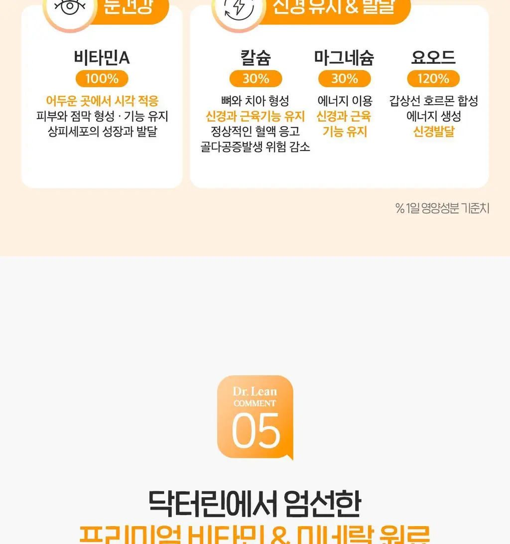 닥터린 23종 영양성분 올인원 멀티비타민미네랄 맥스 60정 (2개월분) 상세페이지 19