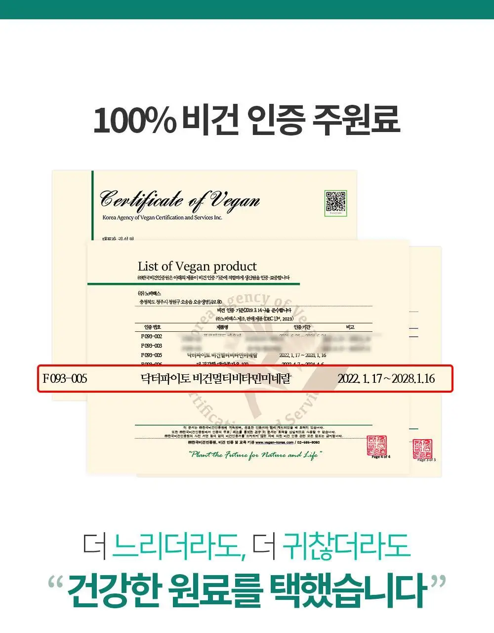 닥터파이토 비건 멀티비타민 미네랄 120정 (1개월분) 상세페이지 11