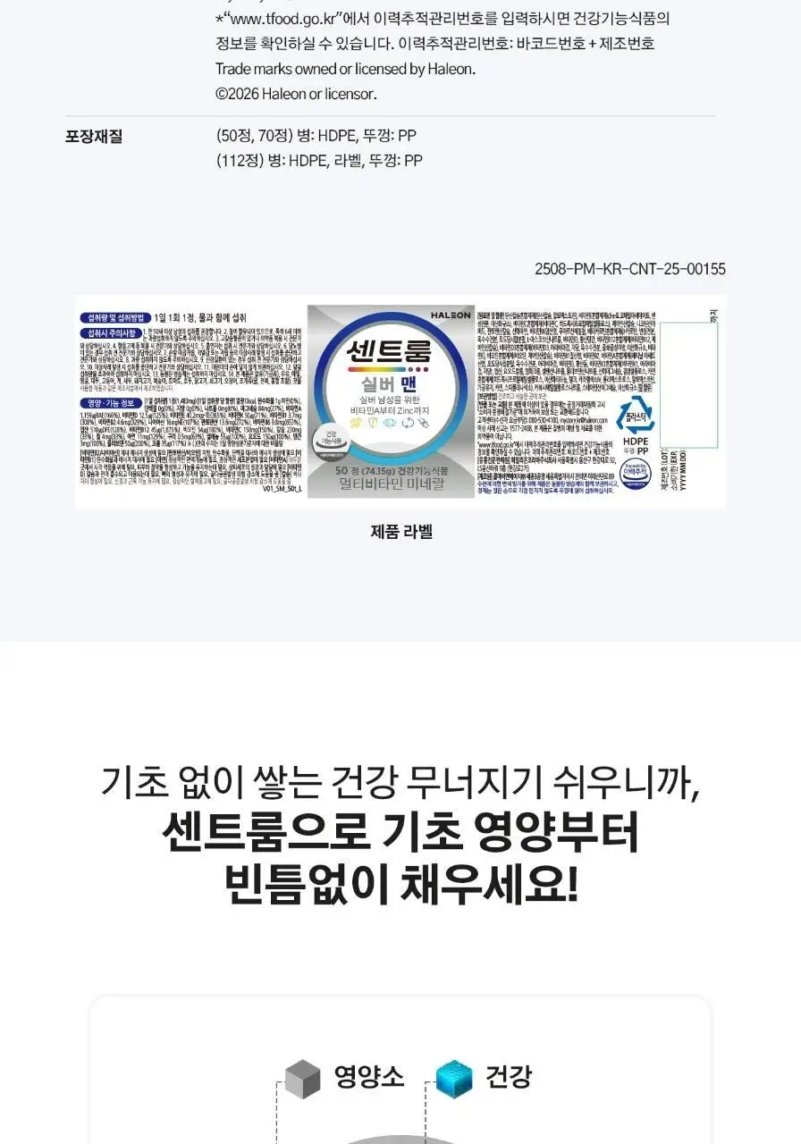 센트룸 멀티비타민 실버 맨 50정 (50일분) 상세페이지 44