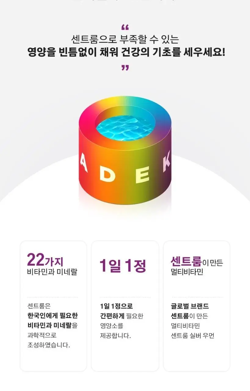 센트룸 멀티비타민 실버 우먼 50정 (50일분) 상세페이지 22