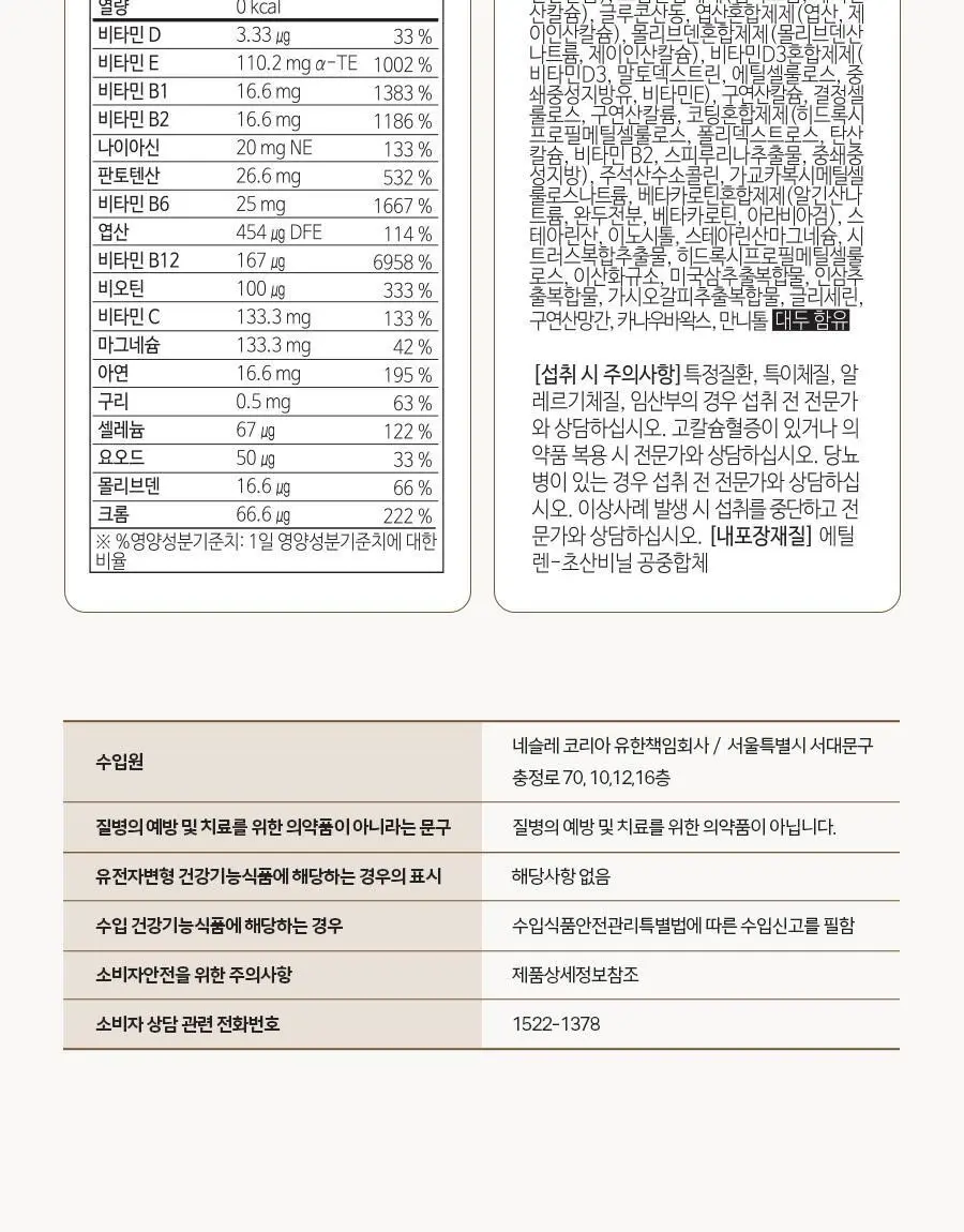 (임박특가) 솔가 남성용 멀티비타민&미네랄 60정 (2개월분) 상세페이지 16