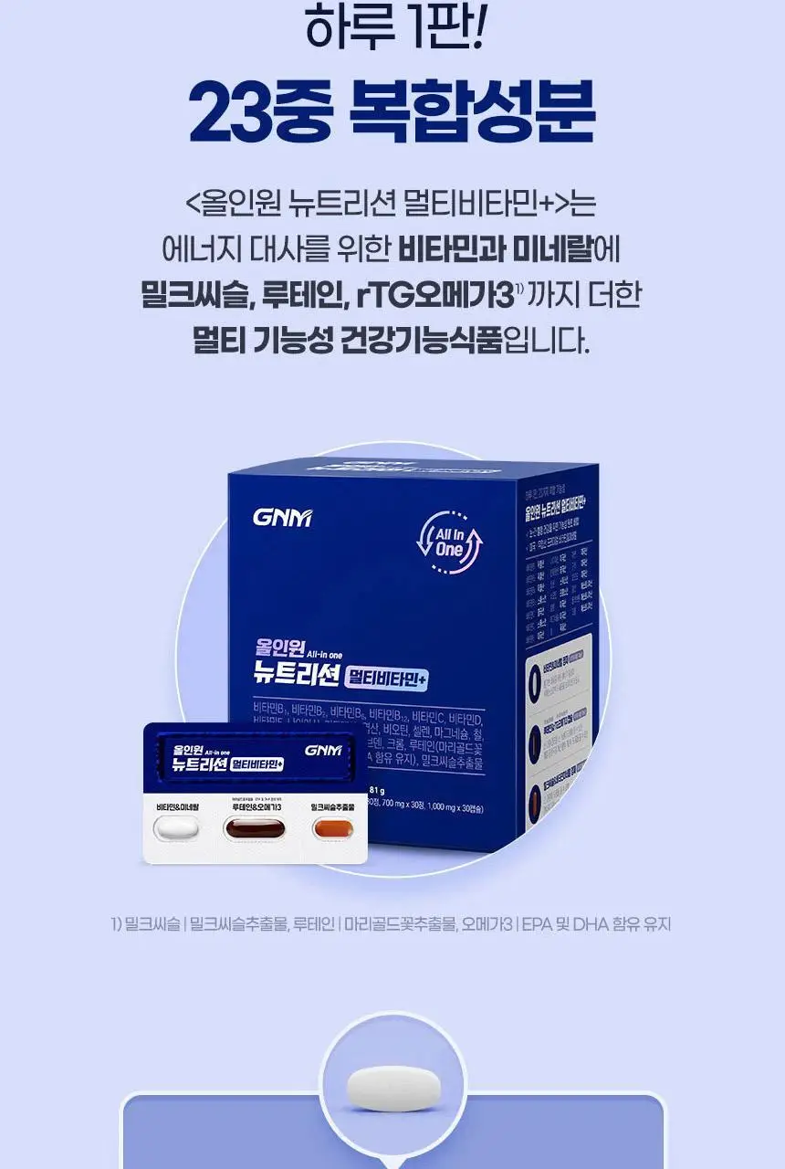 GNM 올인원 뉴트리션 멀티비타민+ 30개입 (1개월분) 상세페이지 18