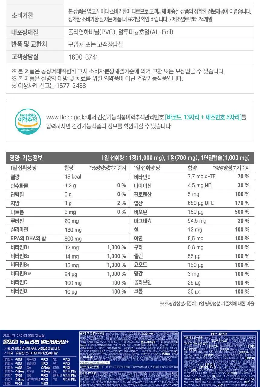 GNM 올인원 뉴트리션 멀티비타민+ 30개입 (1개월분) 상세페이지 37