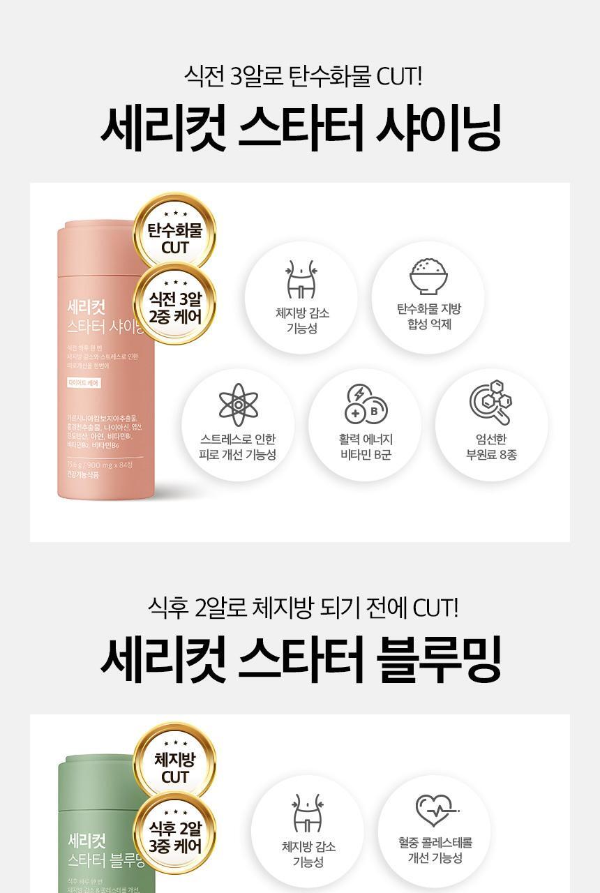 세리박스 세리컷 듀오세트 (블루밍 56정 + 샤이닝 84정) (28일분) 상세페이지 9