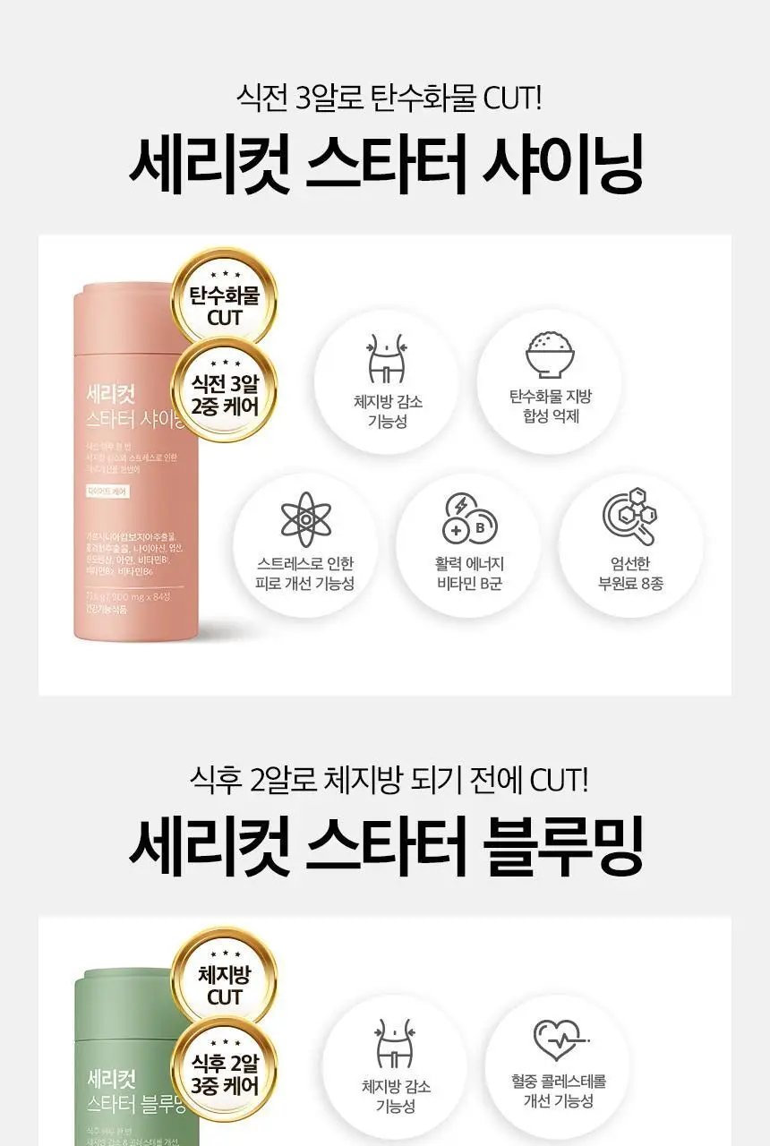 세리박스 세리컷 듀오세트 (블루밍 56정 + 샤이닝 84정) (28일분) 상세페이지 10