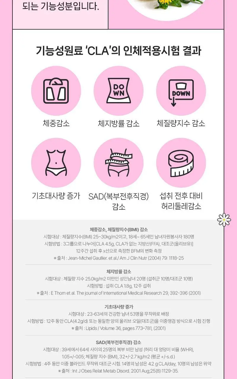 셀트리온 이너랩 다이어트엔 체지방 슬림 오일 CLA 30캡슐 (10일분) 상세페이지 6