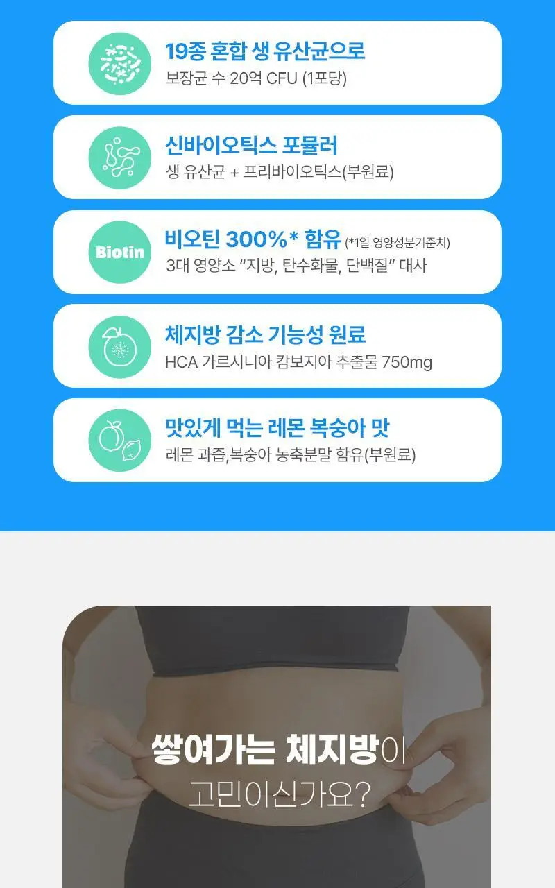 셀트리온 이너랩 S라인 다이어트&유산균 30포 (1개월분) 상세페이지 2