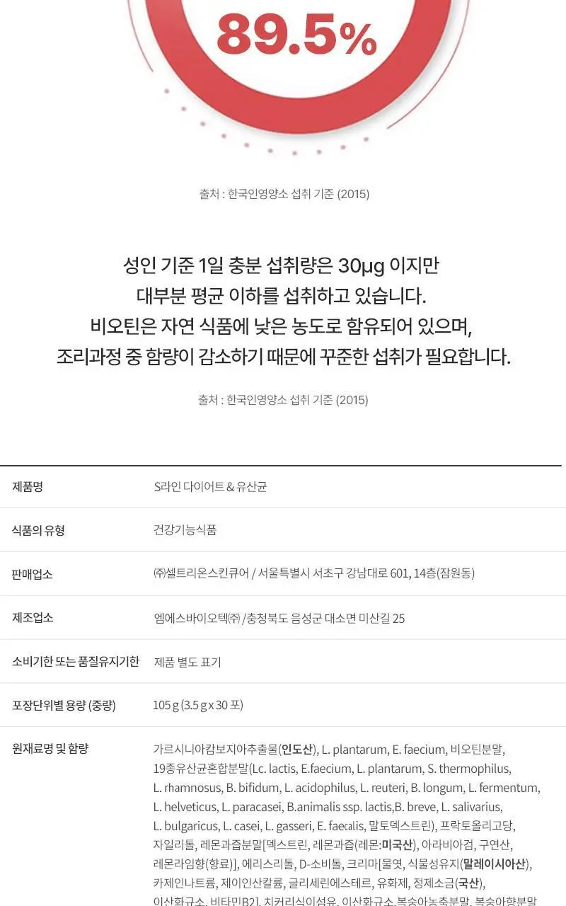 셀트리온 이너랩 S라인 다이어트&유산균 30포 (1개월분) 상세페이지 16