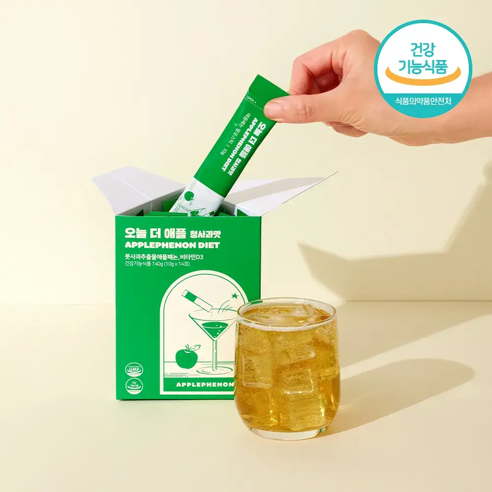 칼로비스 오늘 더 애플 청사과맛 14포 (14일분)