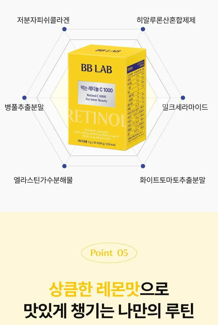 비비랩 먹는 레티놀C 1000 30포(15일분) 상세페이지 22