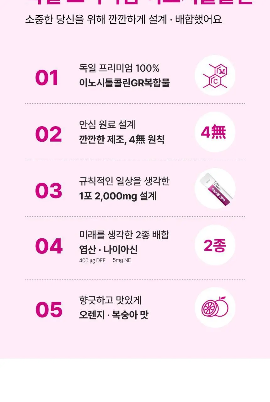 비타슈넬 이노시톨콜린&엽산 30포 (1개월분) 상세페이지 6