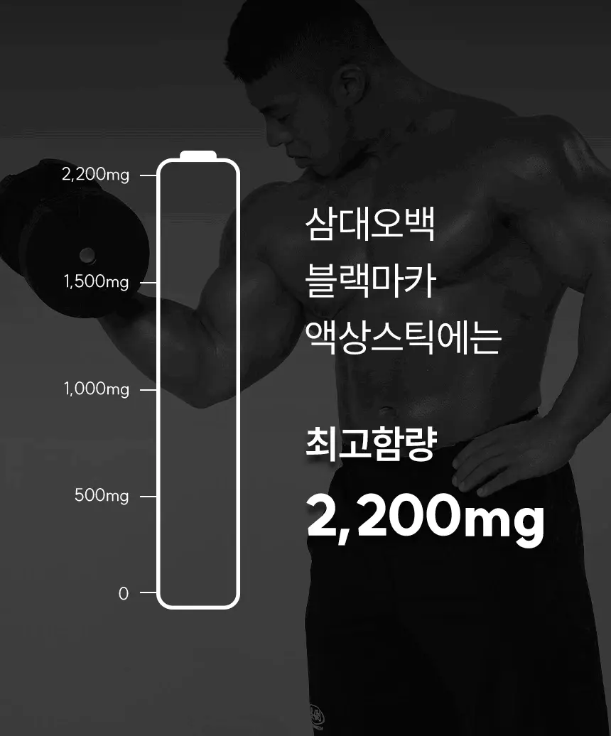 삼대오백 블랙마카 액상스틱 2200 300g (20g*15포) 상세페이지 6