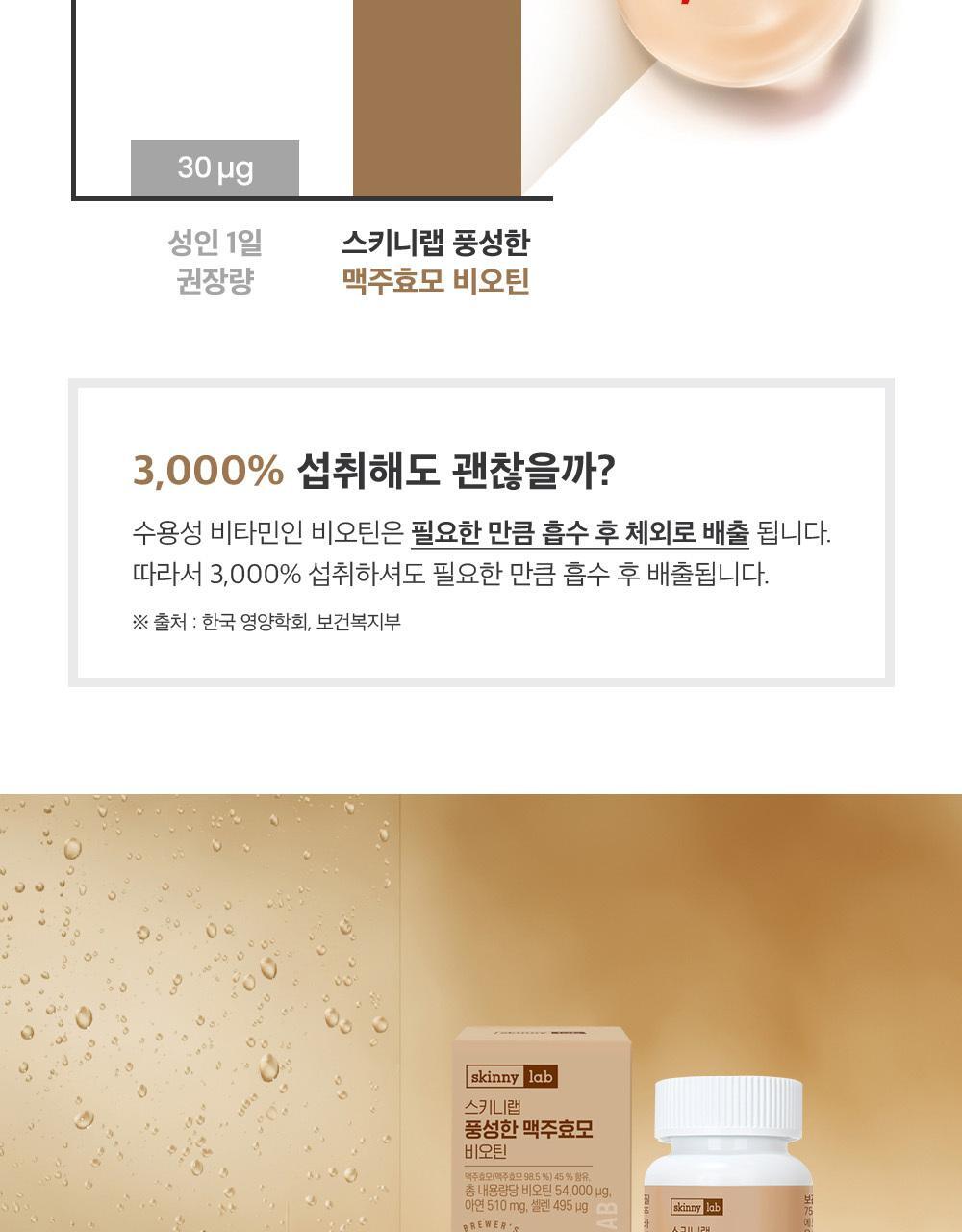 스키니랩 풍성한 맥주효모 비오틴 1박스(2개월분) 상세페이지 19