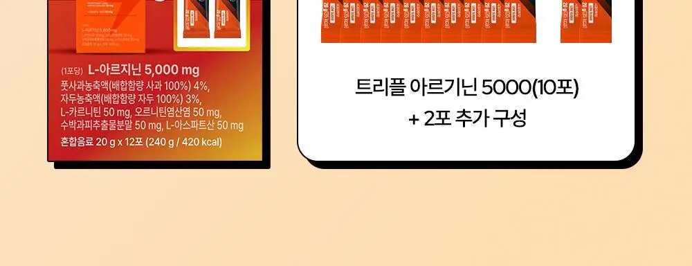 익스트림 트리플 아르기닌 5000 20mlx10포 (+2포 추가증정) 상세페이지 4