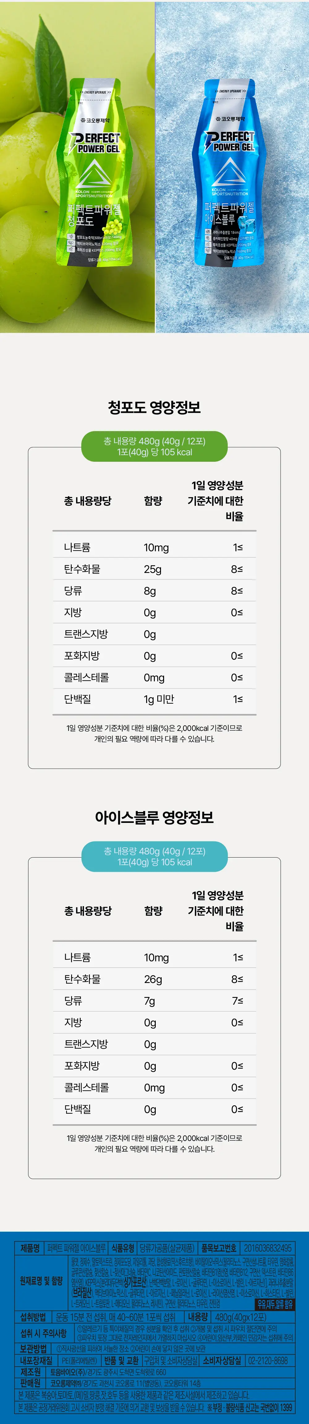 코오롱제약 퍼펙트 파워젤 40g 아이스블루 상세페이지 9