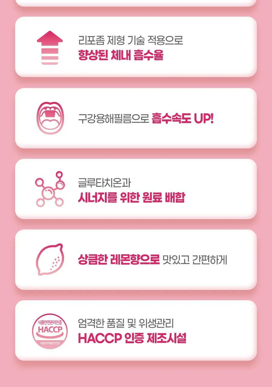 내츄럴플러스 메가 리포좀 글루타치온 필름 30매 2박스 (2개월분) 상세페이지 5