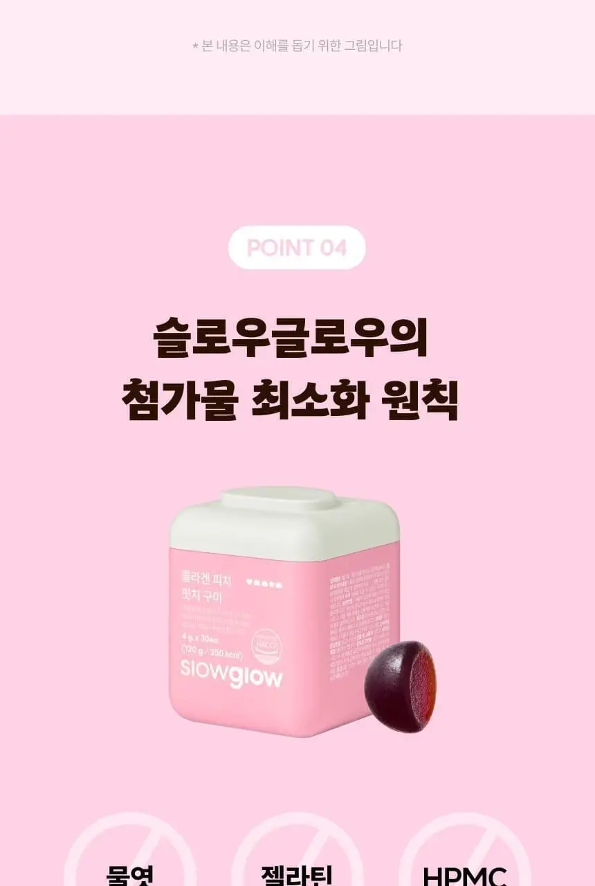 슬로우글로우 콜라겐 피치 핏치 구미 30구미 (1개월분) 상세페이지 12