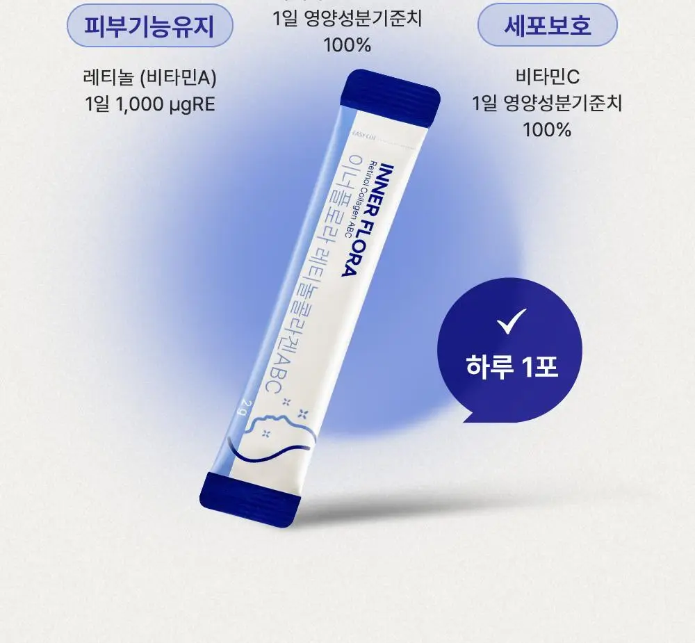 유한건강생활 이너플로라 레티놀콜라겐ABC 애사비 30포 (1개월분) 상세페이지 9