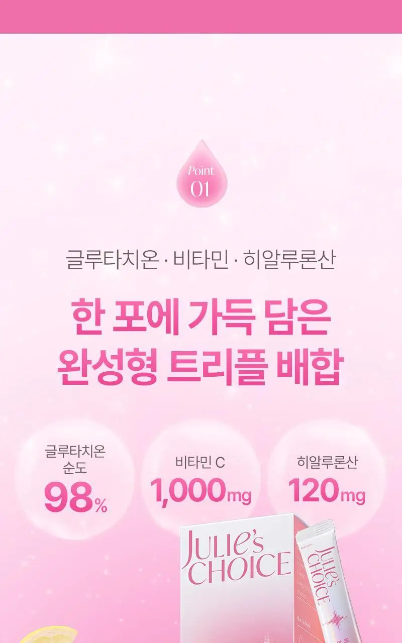 줄리스초이스 비타글로우 하이글루타치온C 더블 23포 (23일분) 상세페이지 6