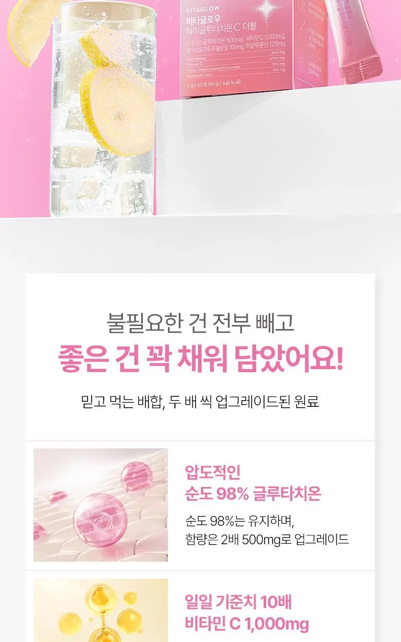줄리스초이스 비타글로우 하이글루타치온C 더블 23포 (23일분) 상세페이지 7