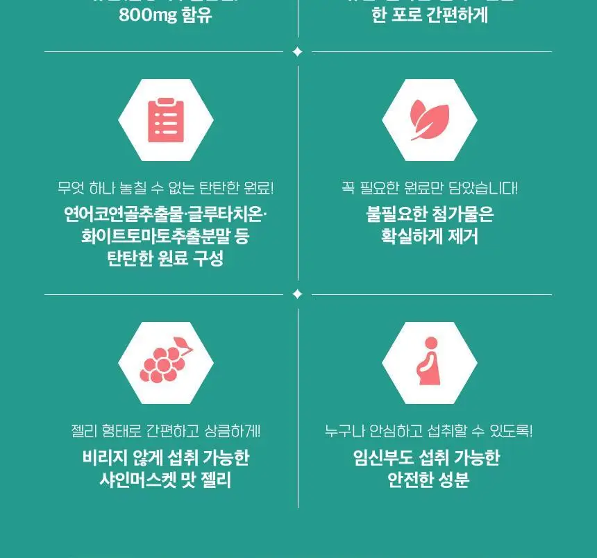 코엘뮤신 20g*14포 달팽이추출분말(뮤신25%)800mg 엘라스틴 100mg 저분자피쉬콜라겐 3,000mg 상세페이지 12