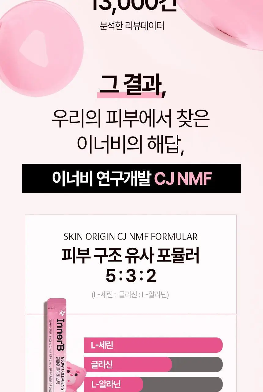 CJ 이너비 글로우 콜라겐 스틱 벨리곰기획 30포(30일분) /30포 (15일분) 상세페이지 7