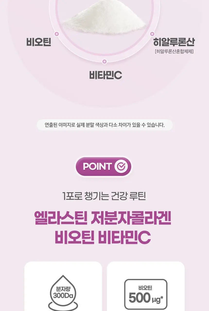 GNM 엘라스틴 저분자 콜라겐 비오틴 비타민C 15포 1박스(15일분) 상세페이지 9