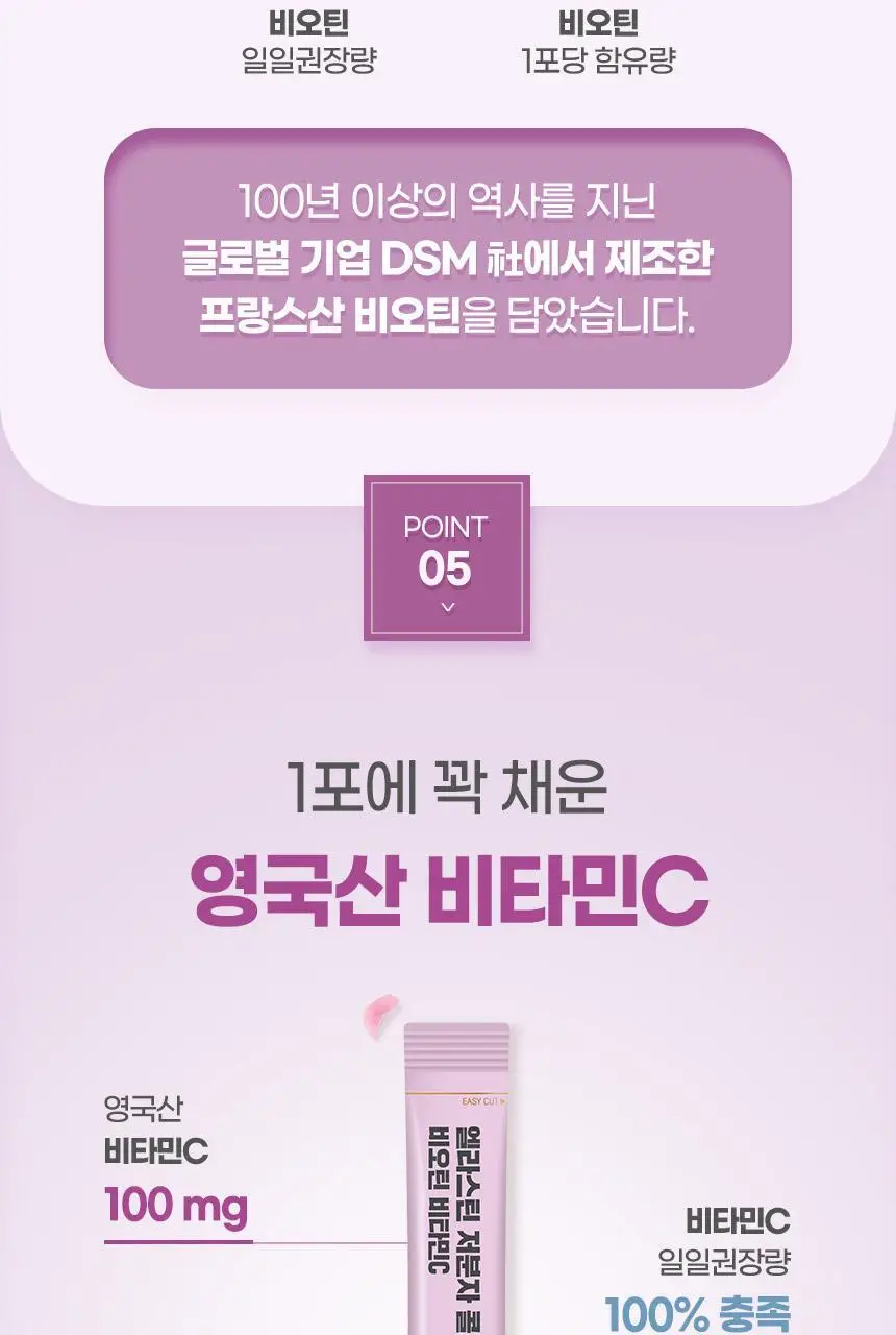 GNM 엘라스틴 저분자 콜라겐 비오틴 비타민C 15포 1박스(15일분) 상세페이지 18