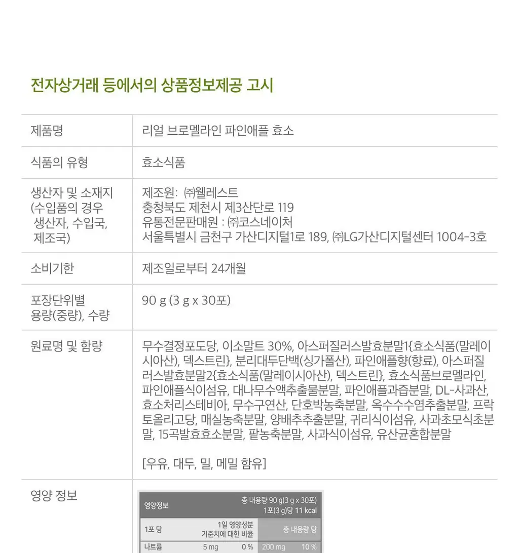닥터린 리얼 브로멜라인 파인애플 효소 30포 (1개월분) 상세페이지 34