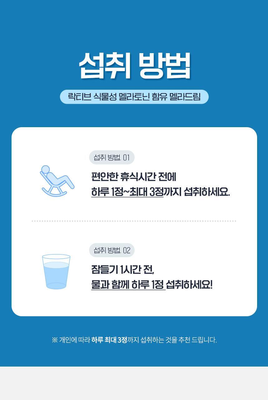 락티브 식물성 멜라토닌 함유 멜라드림 180정 (6개월분) 상세페이지 59