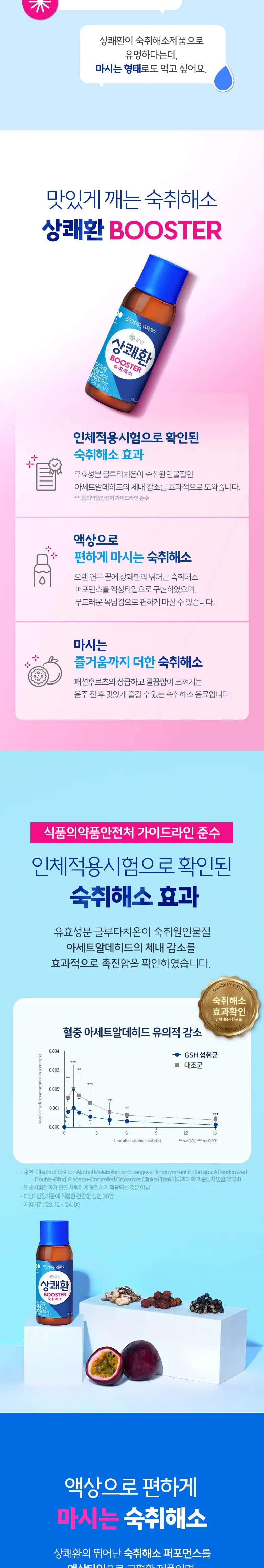 상쾌환 Booster 숙취해소 1개입 상세페이지 2