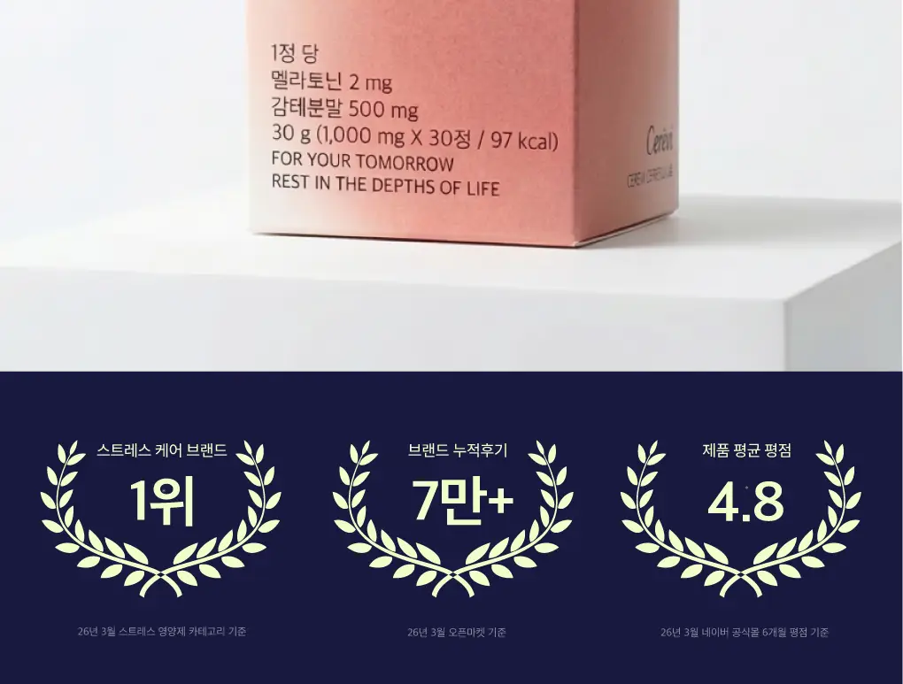 세레비 멜라딥스 Deep Night 식물성 멜라토닌 30정 (1개월분) 상세페이지 4