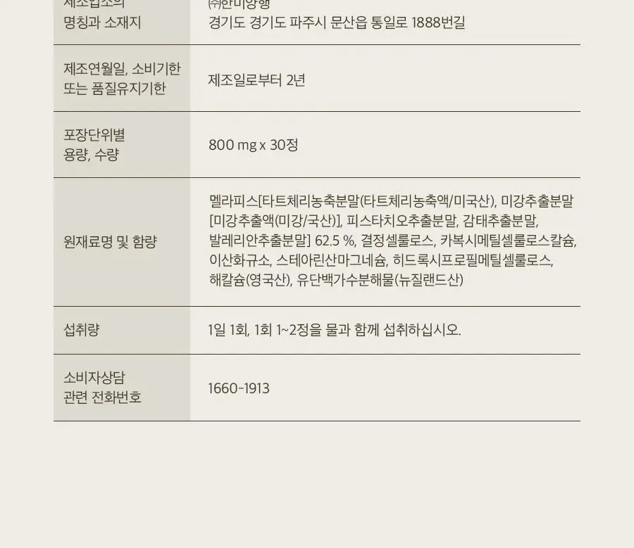 8APM 식물성 멜라토닌 함유 멜라피스 800mg 30정 (1개월분) 상세페이지 42