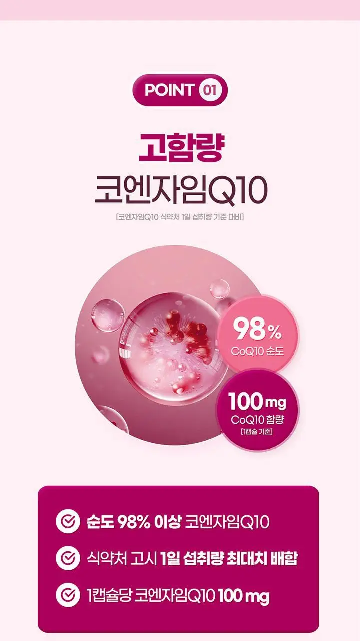 GNM 코엔자임Q10 비타민 미네랄 10종 4박스 (4개월분) / 코큐텐 비타민B 비오틴 상세페이지 9