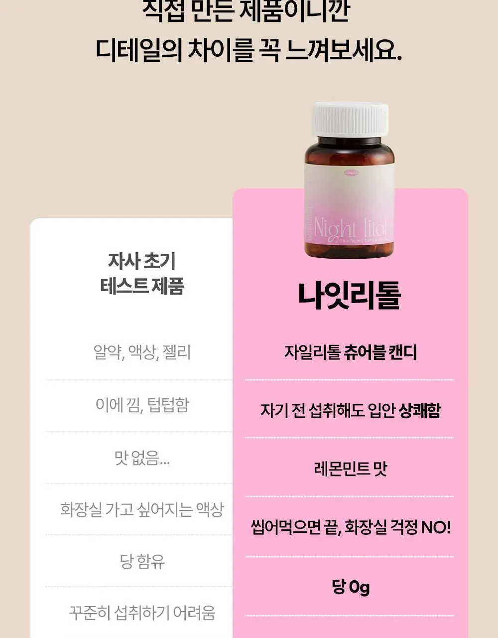NEW 오슬랩 나잇리톨 식물성 멜라토닌 함유 츄어블 캔디 (30정) 상세페이지 29