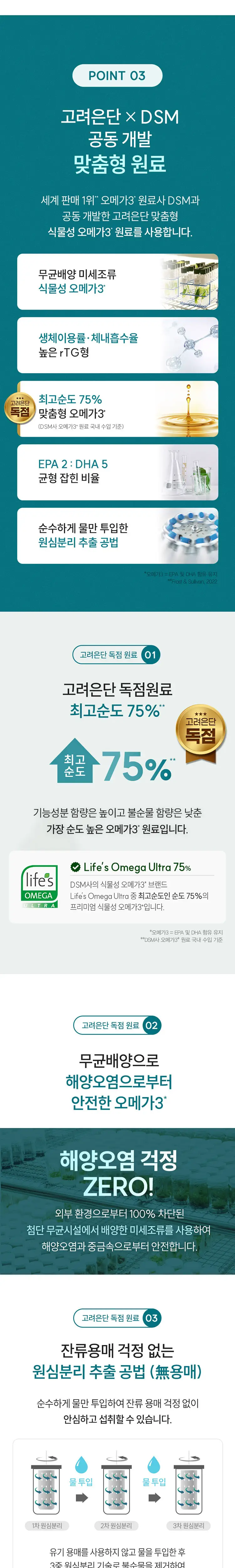 고려은단 식물성 알티지 오메가3 30캡슐 (30일분) 상세페이지 2