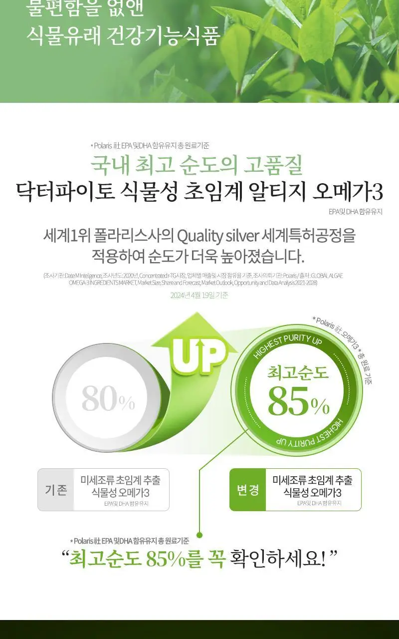 닥터파이토 식물성 알티지 오메가3 60캡슐 (1개월분) 상세페이지 5