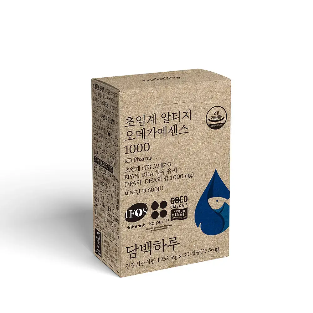 담백하루 초임계 알티지 오메가 에센스 1000 30정 (1개월분)
