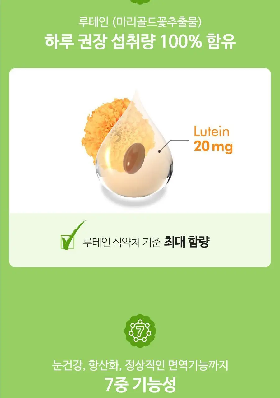 안국건강 눈에좋은 루테인 플러스 기프트 120캡슐 (4개월분) 상세페이지 6